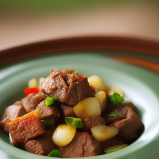 Deliciosa receta china de carne de res con verduras

