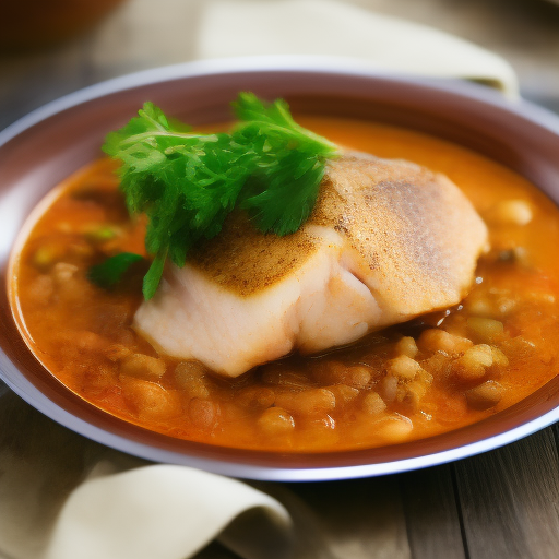 Delicioso filete de pescado al estilo italiano

