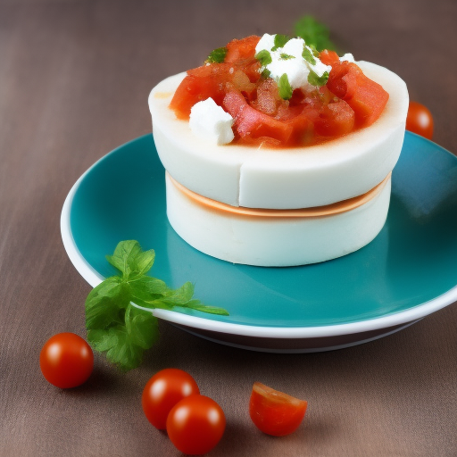 Ensalada de tomate, mozzarella y albahaca italiana

