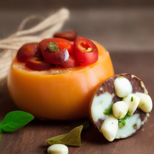 Ensalada Caprese con un toque de gorgonzola

