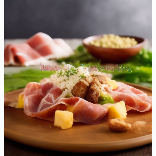 Ensalada rústica italiana con prosciutto y queso de cabra

