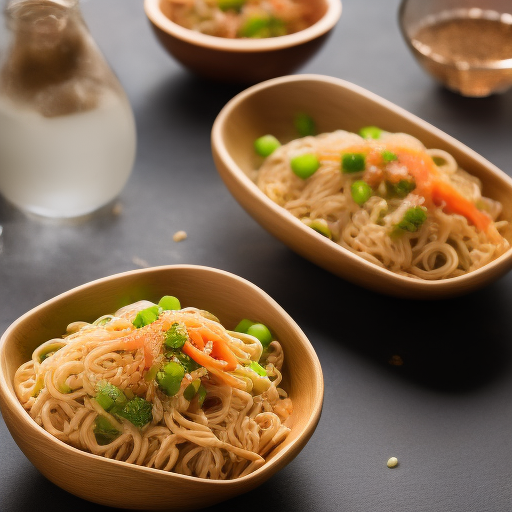 Ensalada japonesa de fideos soba

