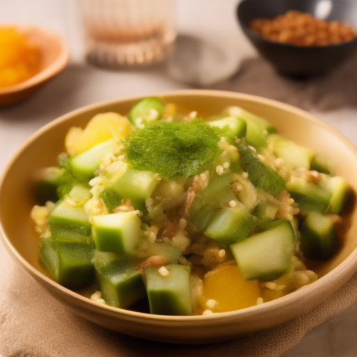 Ensalada de pepino y algas, una delicia japonesa

