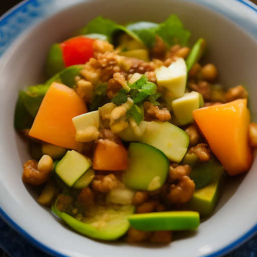 Receta de Ensalada Japonesa con Sabor Único 
